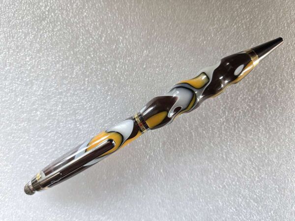 stylus pen = Chocolate Orange twist pen