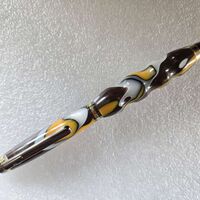 stylus pen = Chocolate Orange twist pen
