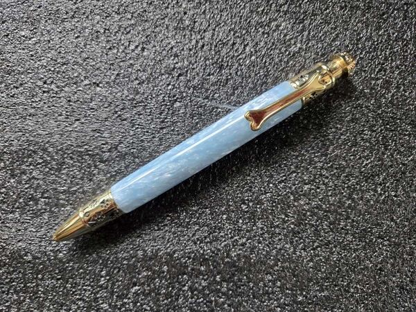 Click Pen = Sky Blue Ice Dog lovers pen