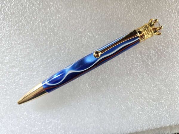 Twist Pen = Red, White and Blue Crown Jewel