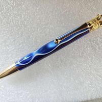 Twist Pen = Red, White and Blue Crown Jewel
