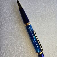 Twist Pen = Blue Duke on Gold