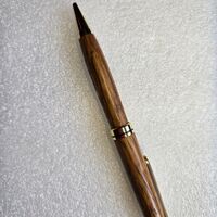 Twist Pen = Brown Oak WOOD on Gold