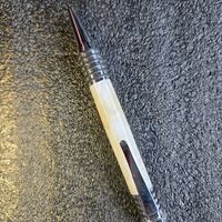 Click Pen = Mother Of Pearl Acrylic on Chrome