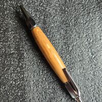 Click Pen = White Oak WOOD on Chrome click