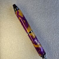 Pencil = Regal purple swirl on chrome 5.6mm Lead
