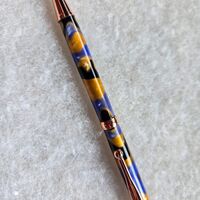 Twist Pen = Dizzy Sky on Polished Chrome
