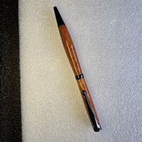 Twist Pen = Sapelle WOOD on gunmetal twist