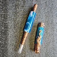 Fountain Pen = Teal blue Dragon