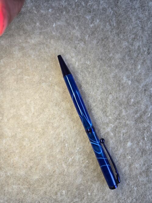 Twist Pen = Blue on Blue