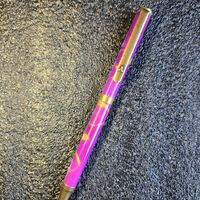 Twist Pen = Purple seal on Antique Brass.