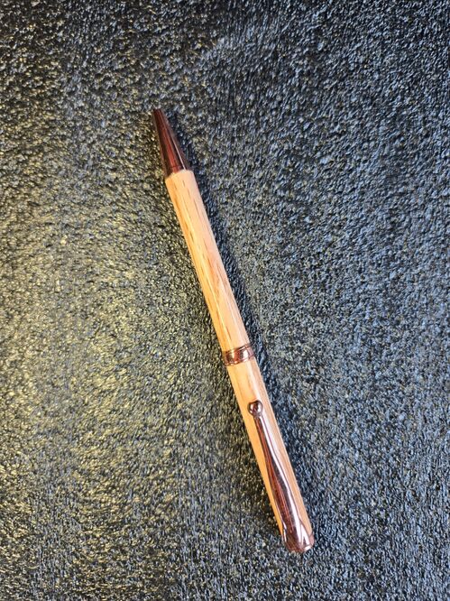Twist Pen = Sweet Chestnut WOOD on copper