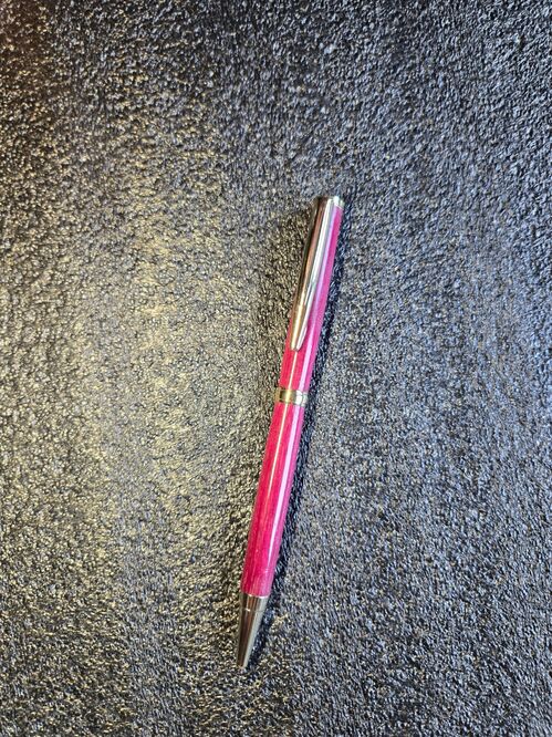 Twist Pen = Purpleheart wood on gold