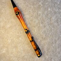 Twist Pen  = Molten Bronze Acrylic on black chrome