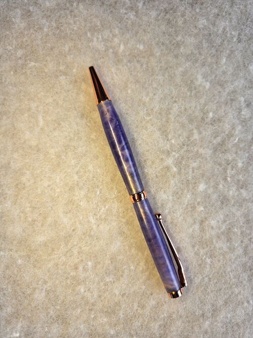 Twist Pen = Purple Haze on polished copper