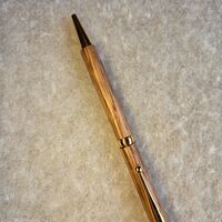 Twist Pen = Oak WOOD on Gold