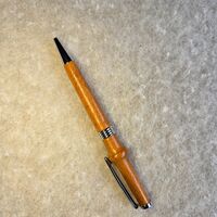 Twist Pen = Asian Teak WOOD on Chrome