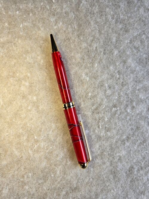 Twist Pen = Ruby Slippers on Gold