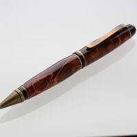 Twist Pen = Antique Brass - Copper Thread