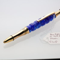 Twist Pens = Blue Ripples on Gold Mechanism