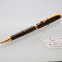 Slimline - Satin Gold - Spalted Tiger Oak