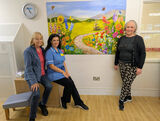 Teresa Moon and Toots Bland with Maria Inma Garcia Sanjuan , who initiated the project.
