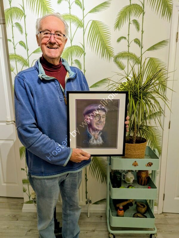 Bob with framed picture