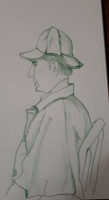 Phillip wore his Sherlock Holmes outfit