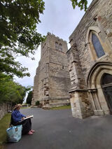 Painting at Elstow