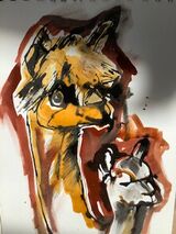 Ink and pencil