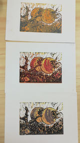 this print was done with a number of different colours
