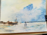 Weeks 2 & 3, water colour landscape