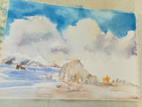 Weeks 2 & 3, water colour landscape