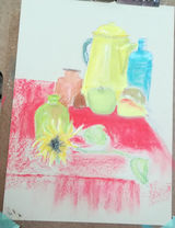 Week 4, still life in pastels