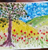 Week 5, finger painting and other tools
