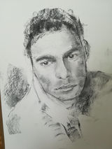 Week 6, portrait with media of your choice