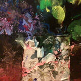 close-up of the painting
