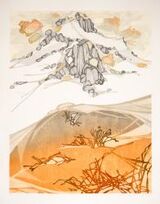 Laura Boswell Bracken - South Lakes - Japanese waterbased woodblock