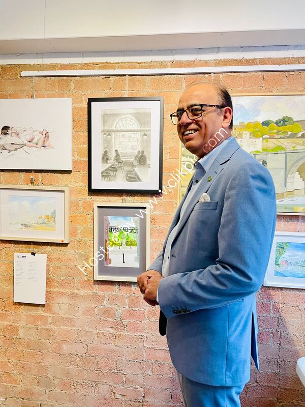 Mr Mohammed Yasin's assistant Sana during the visit