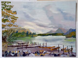 Windsor and Newton Artisan colours on board, 16 by 12 (2)