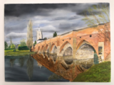 oils on a canvas board 18in x 12in