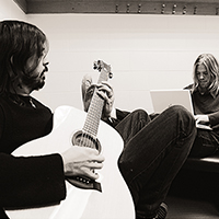 Dave and Taylor backstage