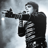 Gerard Way Black Parade B&W