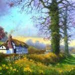 Village in Spring