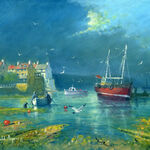 Robin Hoods Bay with approaching Storm