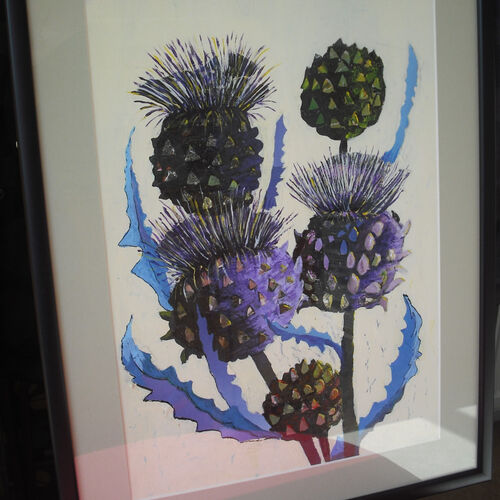 Cardoons. Collage and paint. £50