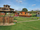Front of Lodge from sitting area on grass