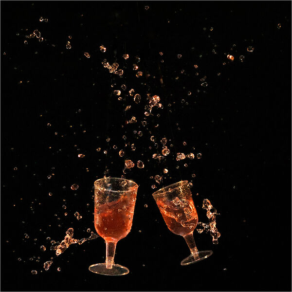 Commended 'Crashing Glasses' by Anita Fullerton AFIAP