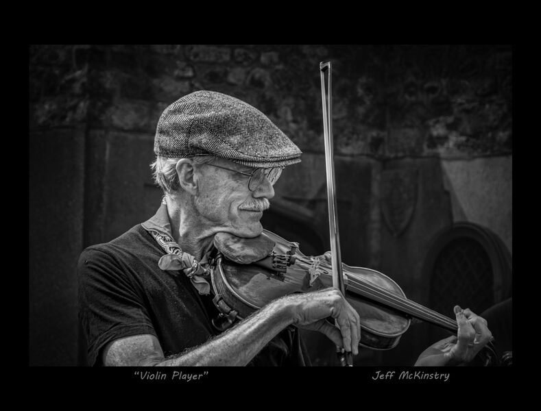Commended 'Violin Player' by Jeff McKinstry
