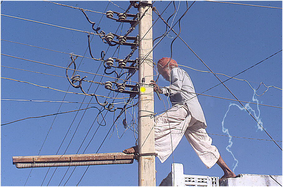 Highly Commended 'Indian Electrician' by Vince Reeves